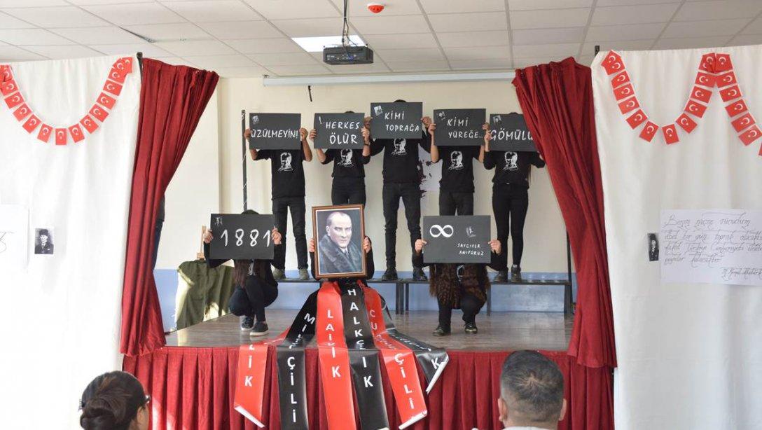 10 Kasım Atatürkün Vefatının 80. Yıl Dönümü ve Anma Programı Gerçekleştirildi