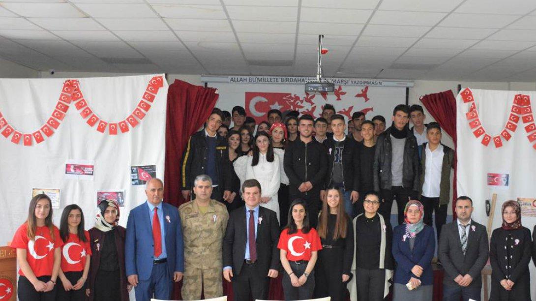 "12 Mart İstiklal Marşı´nın Kabulü ve Mehmet Akif ERSOY´u Anma" Günü etkinlikleri düzenlendi